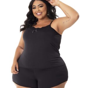 Baby Doll Plus Size com Renda – Liana