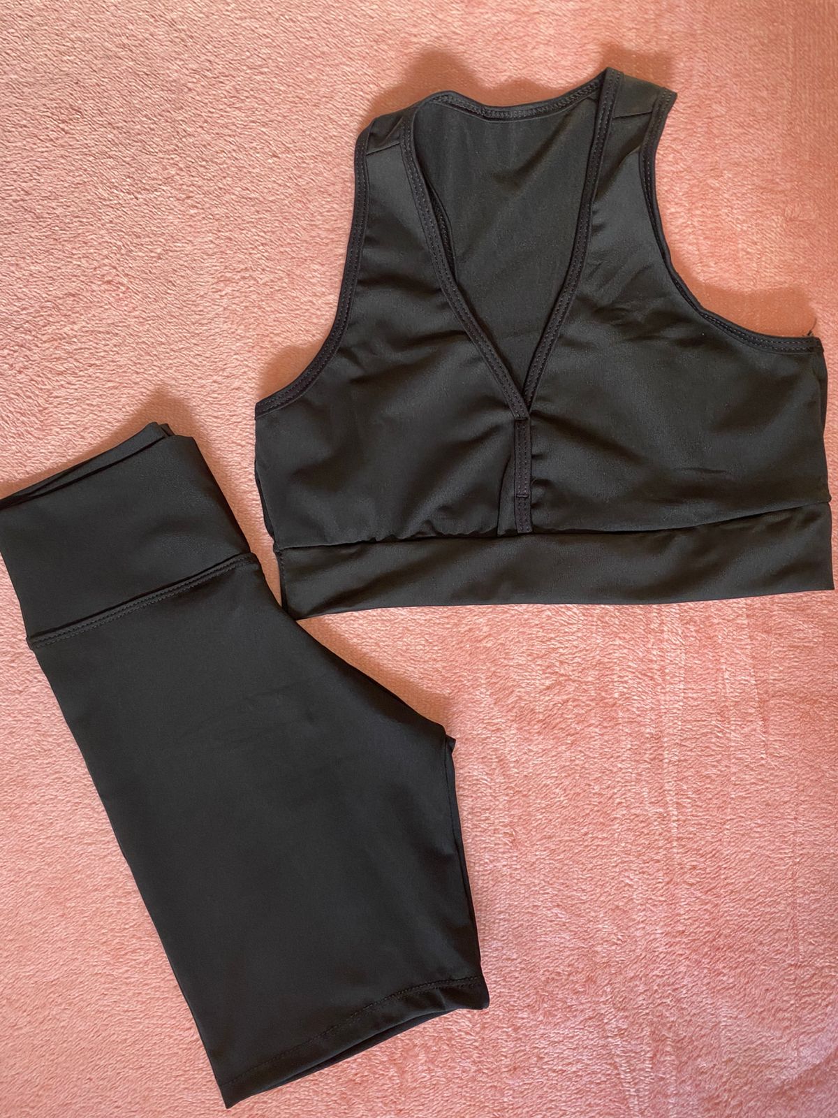 Conjunto Fitness Feminino S Bojo Short Top Academia Suplex