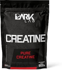 Creatina Pura Dark Lab 600g, Monohidratada 100% de Pureza, Sem Sabor