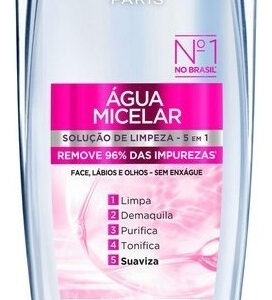 Água Micelar Purificante 5 Em 1, Limpa, Demaquila, Purifica, Suaviza E Reequilibra, Para Todos Os Tipos De Pele, Dermo Expertise L’oréal Paris, 400ml Todo Tipo De Pele Dia/noite